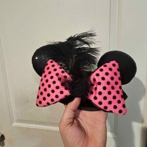 Disney Parks Limited Time Magic January Pink Bow Ear Hat